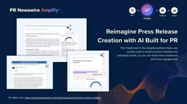 「Cision、アジア太平洋地域でPR Newswire Amplify（TM）を提供開始、業界をリードする人工知能を活用したコミュニケーション機能を拡充」の画像