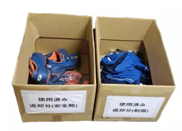 「貸与品の完全リサイクル・リユース化を実現 CO₂排出量年間約6.3トン削減の見通し」の画像