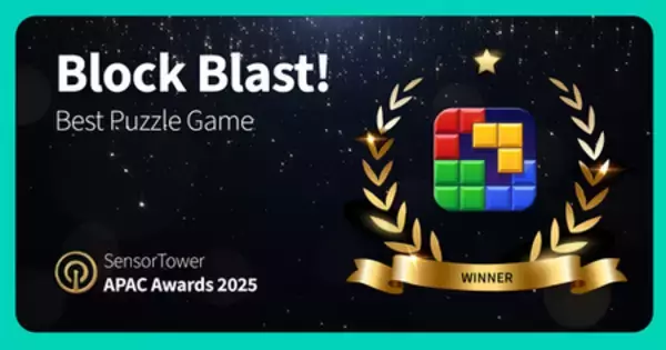 「Hungry Studioの「ブロックブラスト」、Sensor Tower APAC Awards 2025で「Best Puzzle Game」受賞」の画像