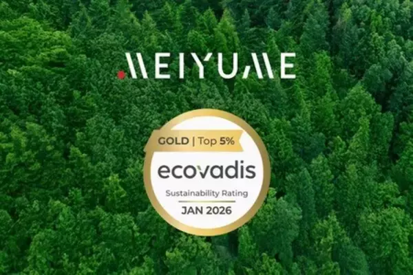 Meiyume、2026年度Ecovadis Goldレーティングを受け、サステナブル・ビューティへの取り組みを強化
