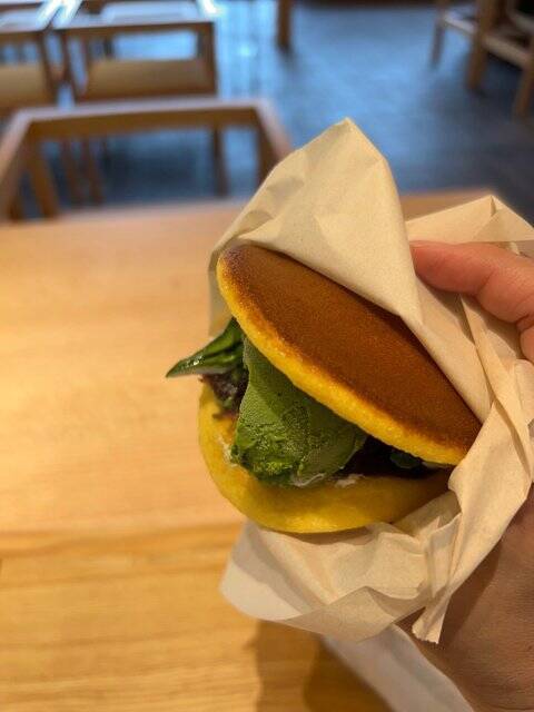 【京都和菓子】京都御苑限定“福来どらやき”を緑豊かな老舗『笹屋伊織』のカフェで☆