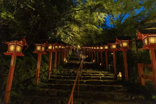 「【京都ライトアップ】初の夏開催！優しい光に癒されるイベント「ひかりの京都 貴船神社」」の画像