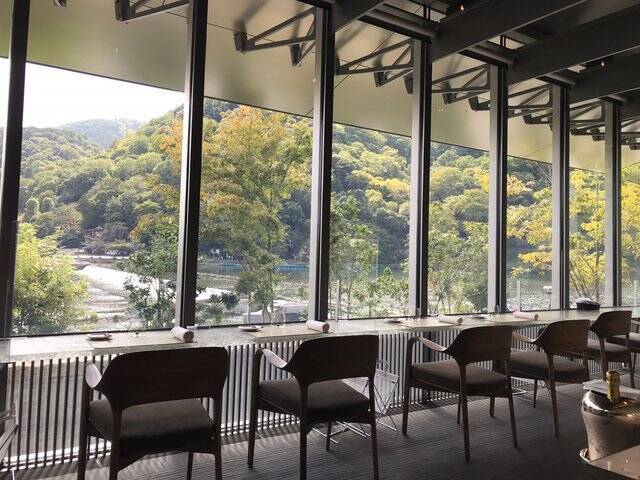 【京都ランチ】嵐山渡月橋の眺望抜群☆アランデュカス極上料理「MUNI LA TERRASSE」