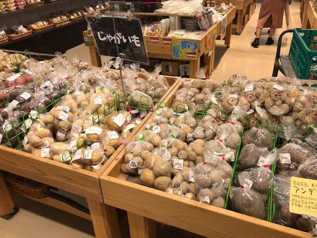 【京都市場】サウナ付日帰り温泉併設☆長雨に備え地産地消の旬野菜「じねんと市場」