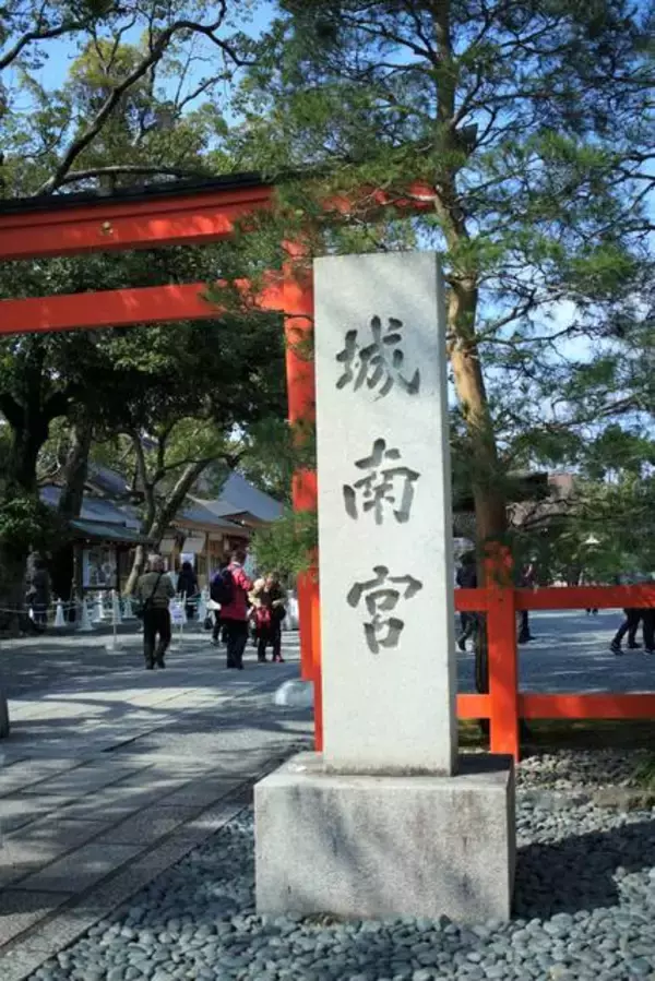 【京都花めぐり】見頃近し♪しだれ梅と椿の絶景が楽しめます♪方徐の大社「城南宮」（じょうなんぐう）