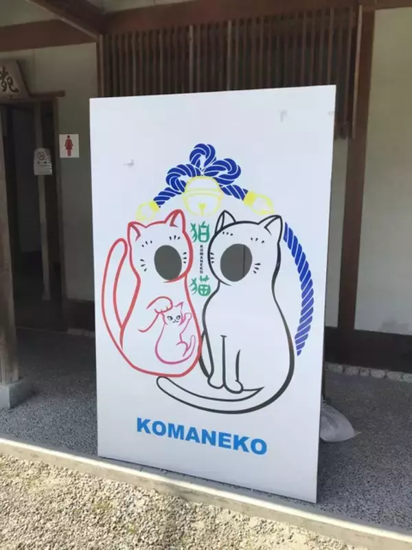 「【京都珍狛】ネコ好き必訪！日本唯一の狛猫☆しかも子猫同伴「金刀比羅神社」」の画像