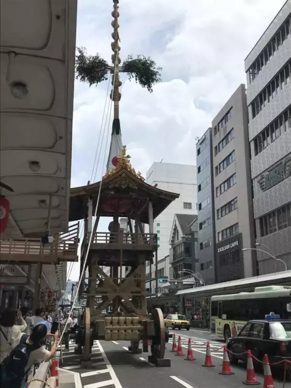 【2019京都祇園祭】鉾建て途中風景☆貴重な長刀鉾天井画や神官清払いも☆