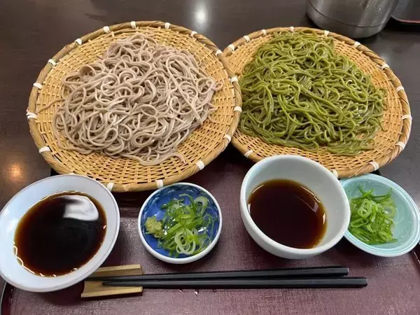 「【京都ランチ】石臼挽き国産十割＆宇治抹茶の食べ比べ蕎麦は増量無料☆和食店「閑清居」」の画像