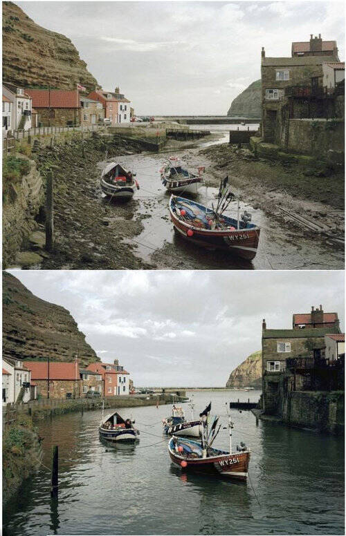 同じ場所とは思えない 干潮と満潮を比較した写真いろいろ 13年1月11日 エキサイトニュース