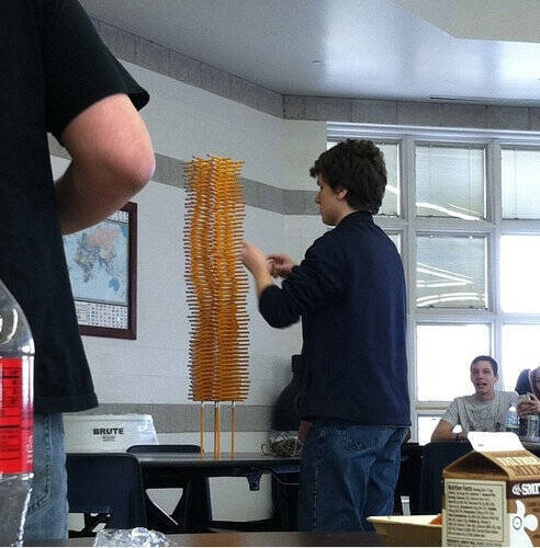 これはすごい クラスメートの鉛筆遊びが凄まじいことになってる という写真 13年3月23日 エキサイトニュース