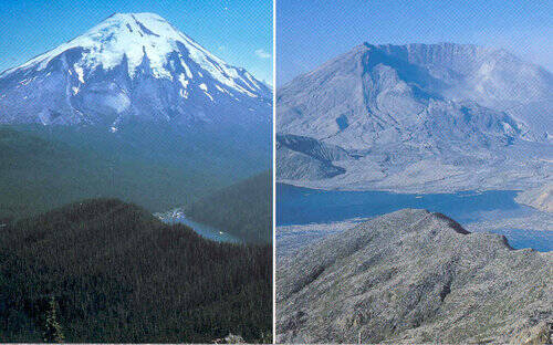 大噴火によって激変してしまった セント ヘレンズ山 のビフォー アフター写真 13年5月18日 エキサイトニュース