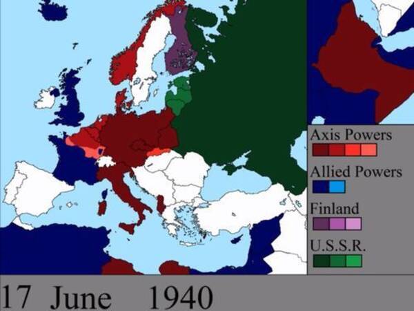 面白いようにわかる 第二次世界大戦のヨーロッパ領土がどう変動したのかビジュアル化 動画 13年10月4日 エキサイトニュース