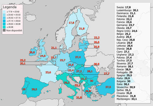 親元を離れる平均年齢がよくわかるヨーロッパ地図 年9月30日 エキサイトニュース