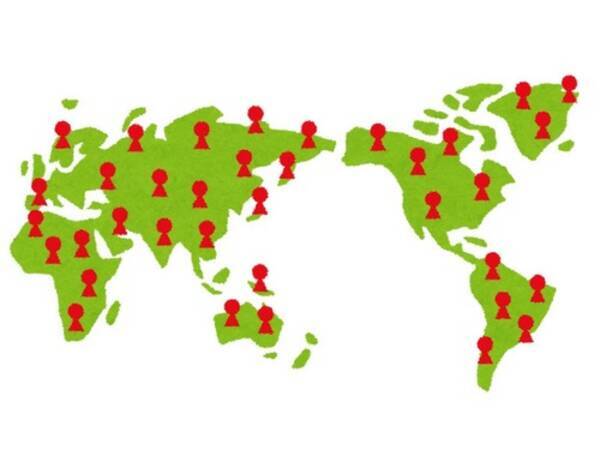 人類77億人を人口ごとに10等分したら こんなマップになった 色分けされた世界地図 年11月21日 エキサイトニュース