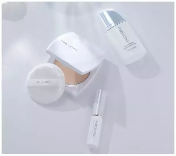 メナード、“ブライトニング”を目指したフェアルーセントシリーズから3つのベースメイクアイテムを発売