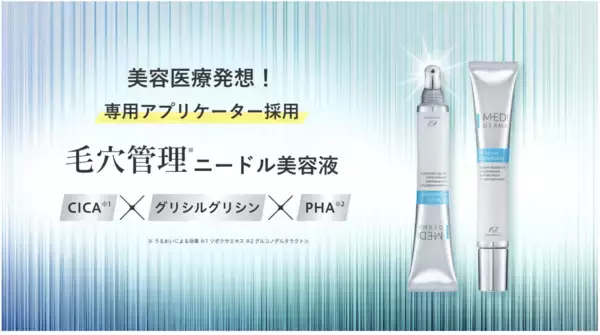美容医療発想の「メディダーマ」、「毛穴・皮脂」に特化したニードル配合美容液を発売！