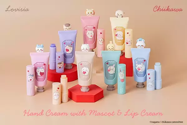 ちいかわと一緒に癒やしのハンド＆リップケアを。Lovisiaから新作登場