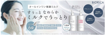 ビオリカ」ブランドから、1本6役のオールインワンミルク2種が登場！