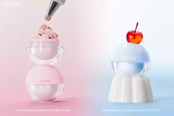 メレンゲとプリンの質感で毛穴ケア！A’pieuから新作化粧下地が登場