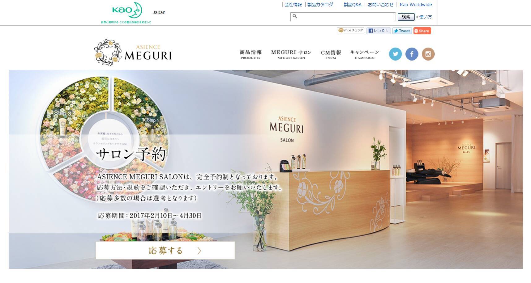 期間限定 Asience Meguri Salonで自分の髪質を深く知る 17年3月28日 エキサイトニュース