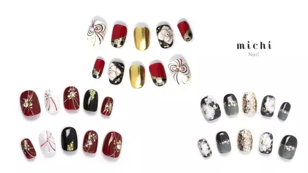 着物におすすめ！和テイストのネイルチップが登場　ミチネイル