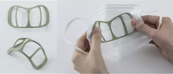 お茶の香りに癒やされるマスクフレーム、伊藤園から新発売