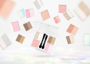 お花とミネラルの美しい発色！天然由来100パーセントのメイクパレット誕生