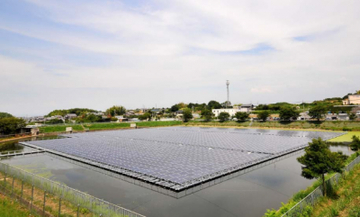 大和リース、大阪府内で初となる水面を利用した太陽光発電施設を建設