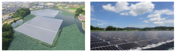 三菱電機、「平木尾池水上太陽光発電所」向け太陽光発電設備が竣工