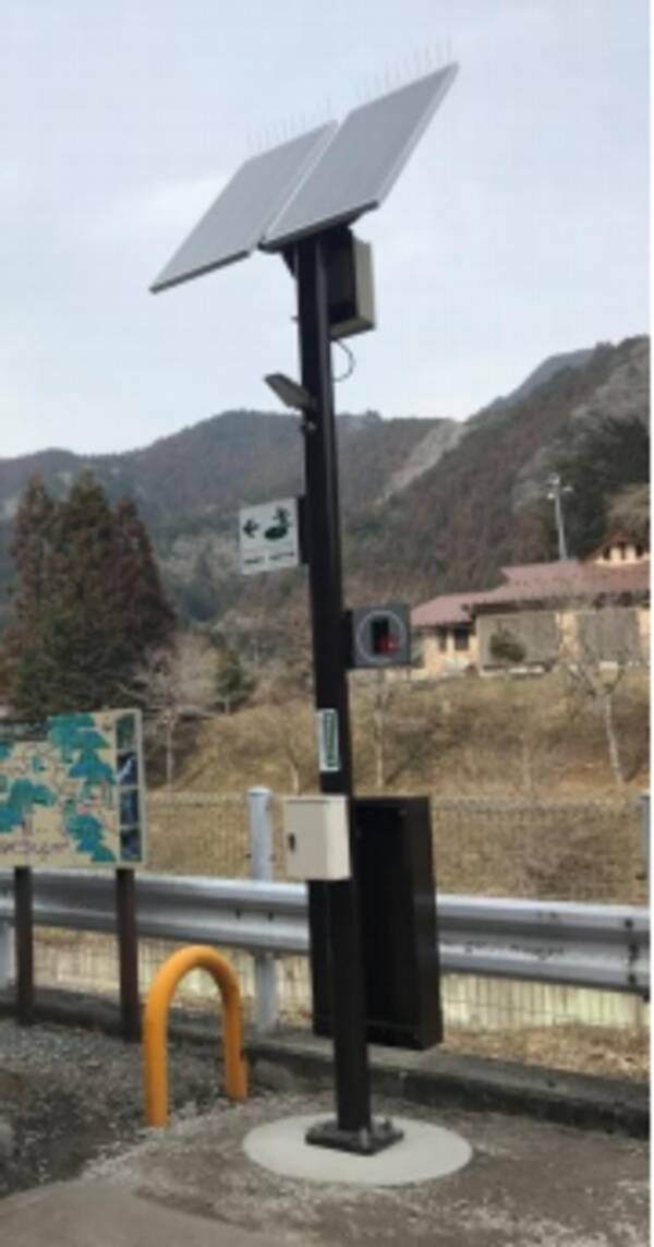 日東工業の自立型ソーラースタンド 補助金事業にて東京都の檜原村で活躍中 2018年4月7日 エキサイトニュース