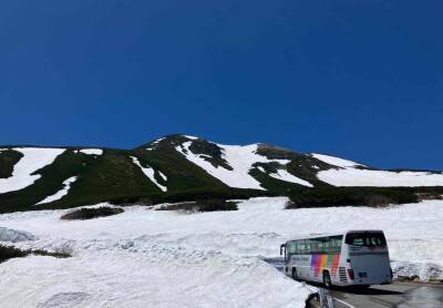 乗鞍岳春山バスの運行区間を延伸　標高2,600m、残雪の残る大雪渓まで運行