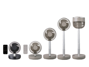 消費電力を前モデル比約80％に削減！「のび～るDCサーキュレーター」ブラックと新色のグレージュカラーを2026年4月上旬に発売