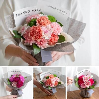 花瓶や水換えが不要の「そのまま飾れる花束」シリーズなど noemieが母の日特集ページを公開！早割クーポンも登場