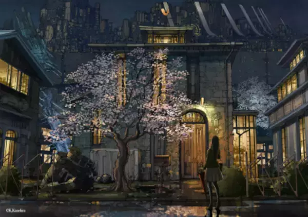 人気アニメで美術設定を手がけた背景デザイナー・金平和茂 新作版画発表展を開催
