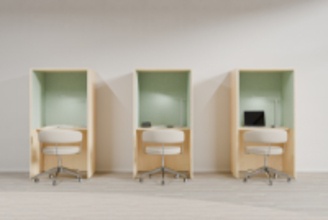 静かな集中空間をすぐに！防音ワークスペース『BOXデスク』再販開始