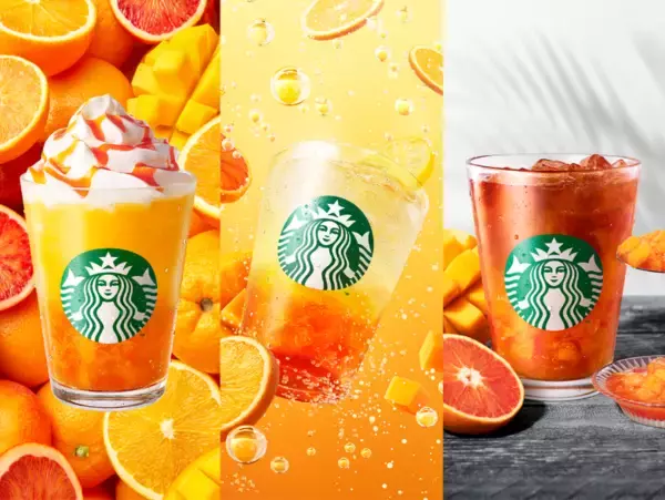【スターバックス】オレンジ＆マンゴーが主役の季節限定ドリンク3種を発売