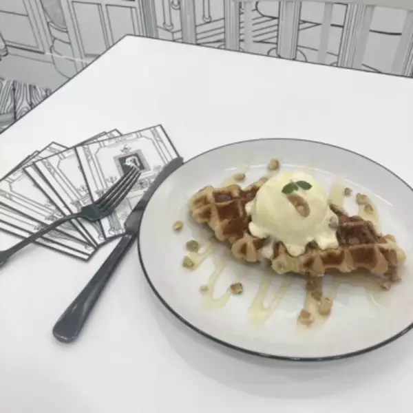 「京都初！2Dアートで彩られた不思議な空間のクロッフル専門カフェ 『cafeBAW』が京都・錦市場に12/19(火)オープン！」の画像