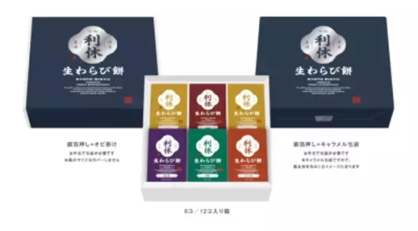 伝統と革新が融合 ― 和菓子ブランド「京都利休の生わらび餅」リブランディングで 高級わらび餅16種類の新展開を発表
