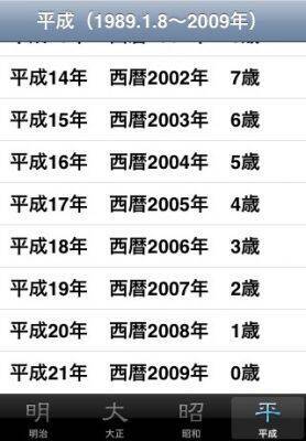 仕事の必須アイテム 年齢 年号 西暦がすぐわかる 2009年12月3日 エキサイトニュース