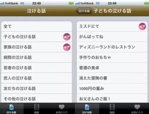 家族・友だち・恋人・・・「泣ける話」ばかりを集めた感動ネタ集　【無料】
