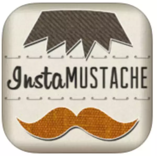 「ヒゲ付け専用写真加工アプリ「Insta MUSTACHE」」の画像
