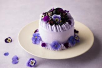 紫で伝える特別な想い！バレンタイン限定オーガニックシュガーのフラワーケーキ登場