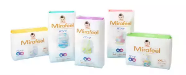 「パパ・ママの使い易さと赤ちゃんの快適さを追求した 未来感覚紙おむつ「Mirafeel」 4/24よりアカチャンホンポで販売開始」の画像