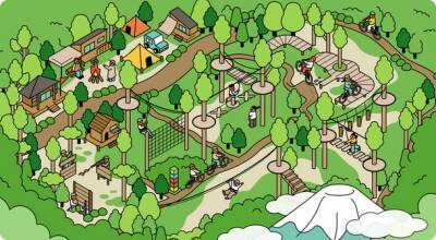 地図＆360度動画のバーチャル観光体験サイト 「バーチャル360」に、新たに山梨県富士山麓の 「フォレストアドベンチャー・フジ」を11月1日(水)公開