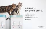 「【世界猫の日に、猫たちの幸せを願って。】 コスモウォーター「にゃんモデル」×フェリシモ「猫部」が コラボキャンペーンを実施」の画像1