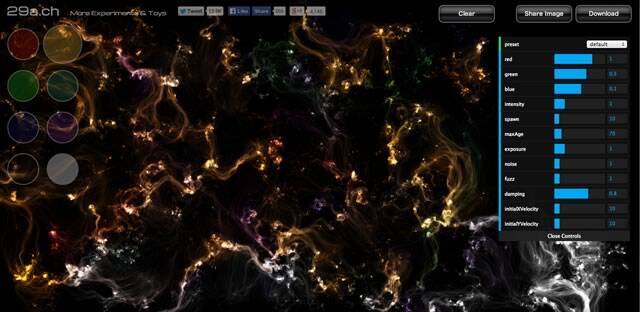 銀河風の壁紙を簡単に作成できるサイト Neonflames 2014年6月28日