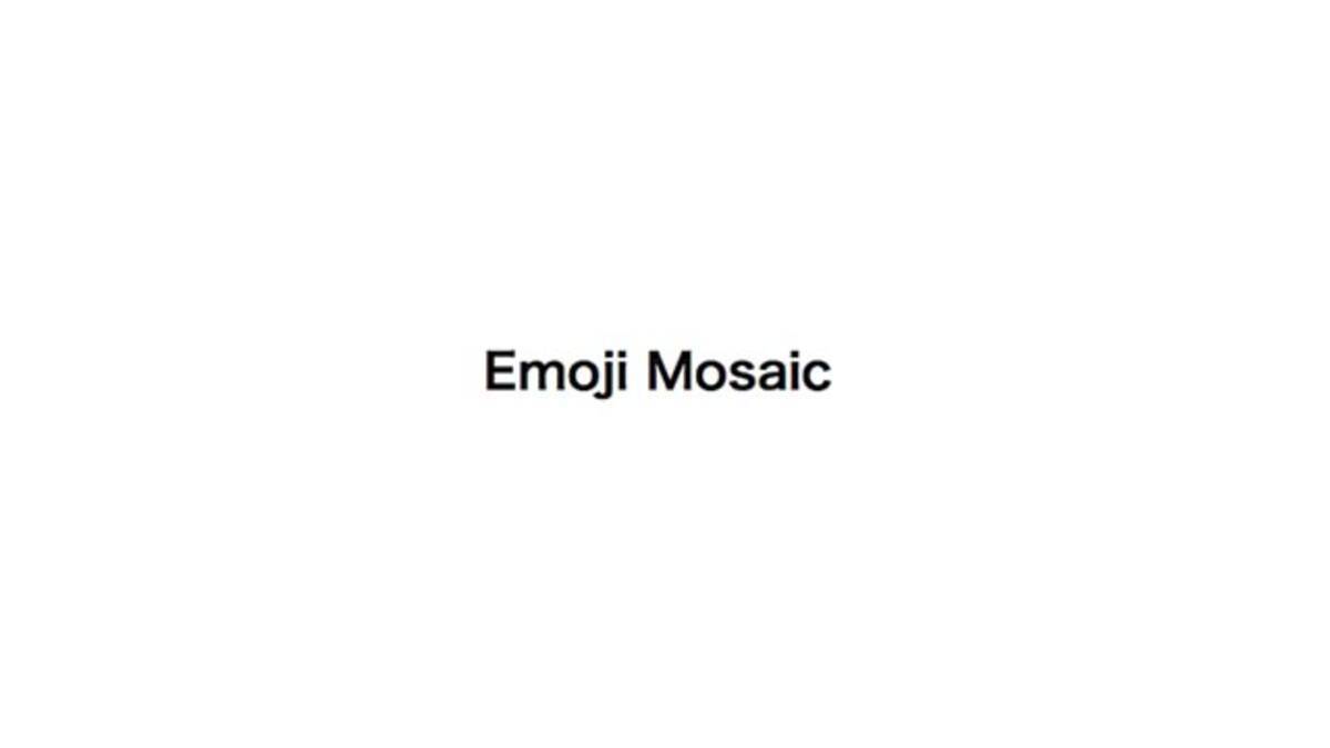 指定した画像を絵文字だけで作り上げてくれるサイト Emoji Mosaic 15年9月6日 エキサイトニュース