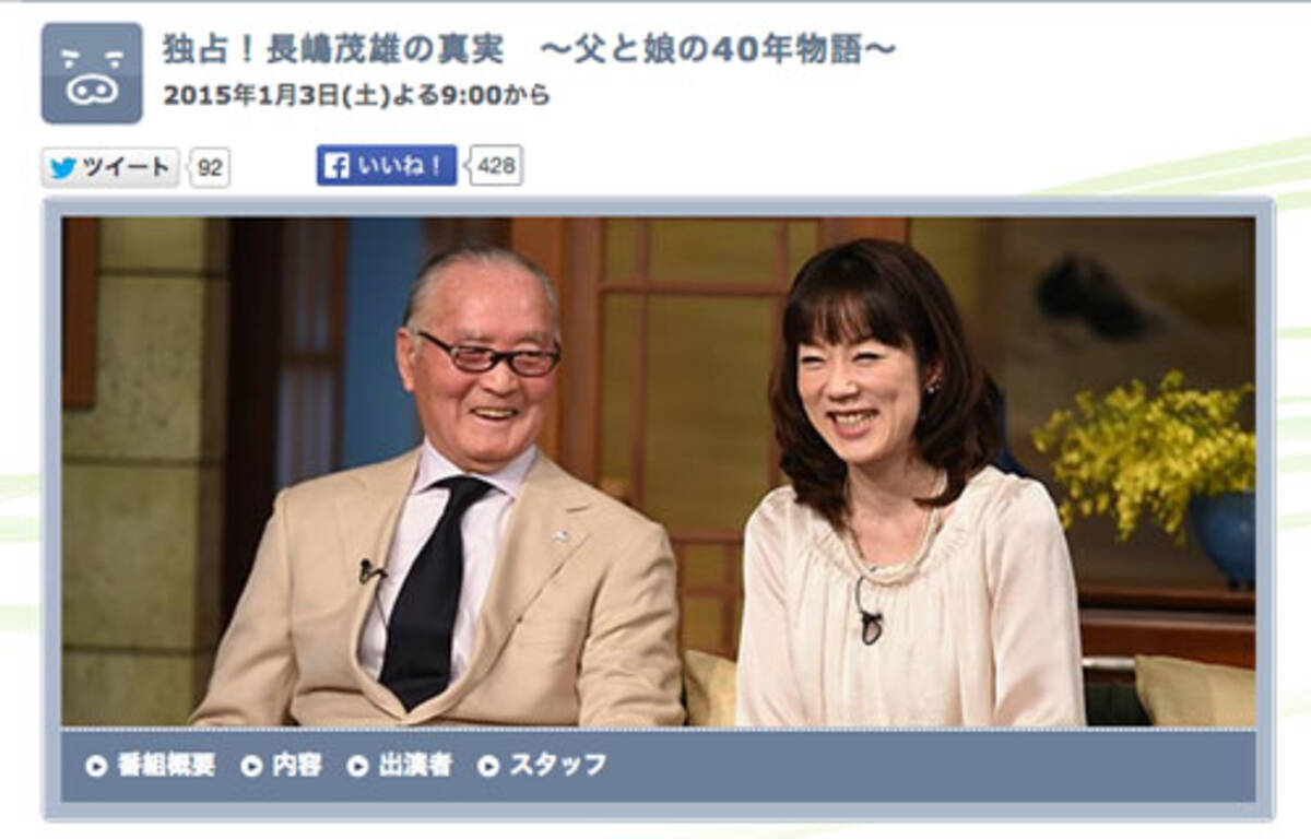 長嶋茂雄と一茂 父子の骨肉の争い が継続 正月放映の特番でも 15年1月6日 エキサイトニュース