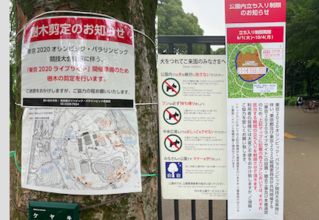 東京五輪は本当に国民犠牲の実験場に…代々木公園では木々を剪定しパブリックビューイング会場を設営開始、しかも電通が巨額で落札