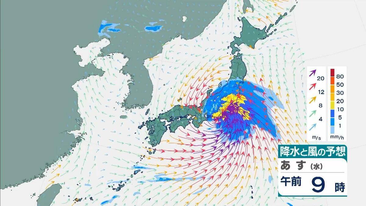 【台風6号】３日明け方から朝に近畿地方に最も接近か　進路によっては警報級の大雨のおそれも…和歌山・徳島などで「線状降水帯半日前予測」発表　奈良・和歌山・徳島で最大２５０ミリ予想【雨と風の最新シミュレーション】